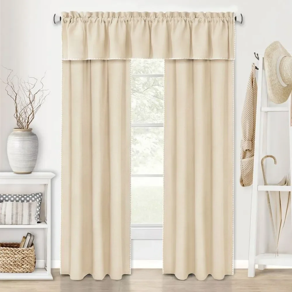Achim Home Furnishing Kendal Window Curtains for Kitchen and Livingrooms,